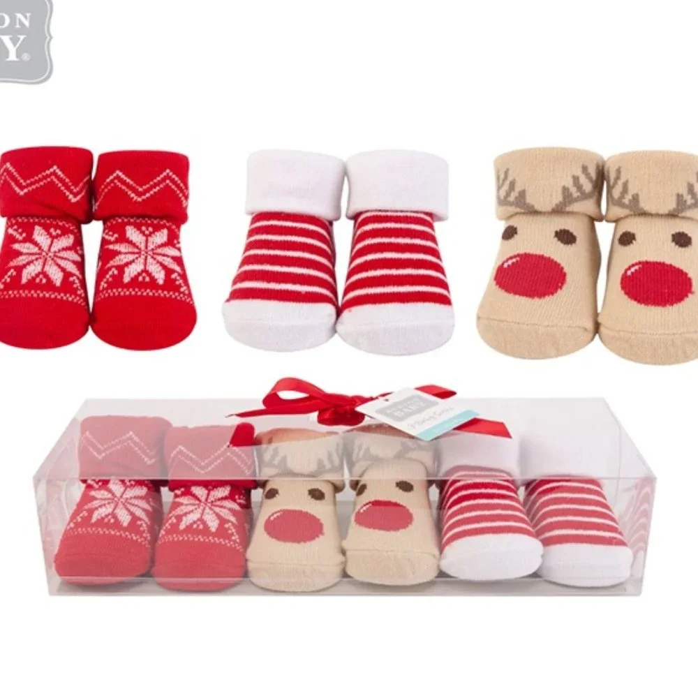 Hudson Baby 3 Baby Socks Soft Cotton Socks Baby 0-9 Months